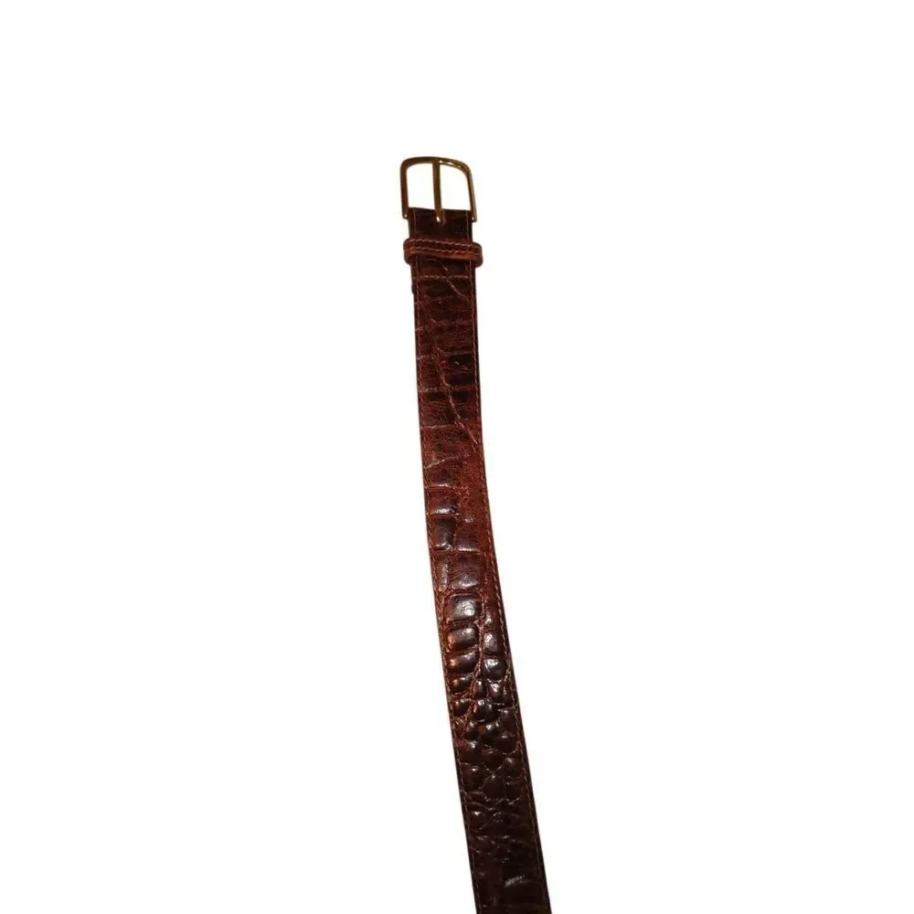Genuine leather belt Made in Oklahoma Nicely worn in! 44